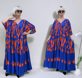 Vincenzo Allocca oversized viscose  BOHO A-lijn jurk apart