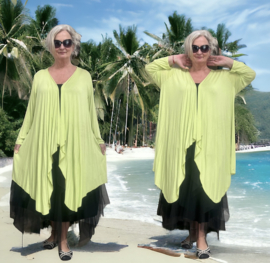 LaBass oversized jersey  viscose vest stretch