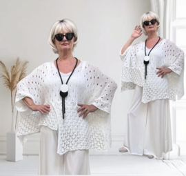 ITALIA katoen oversized super zacht  gebreide top (extra groot)/in meerdere kleuren