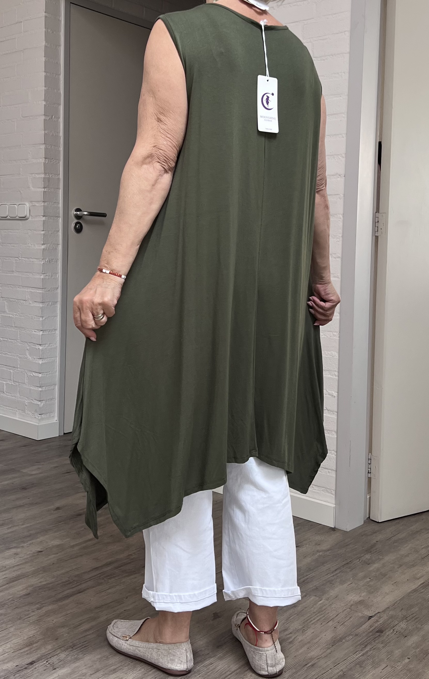 Moonshine jersey viscose  A-lijn tuniek stretch apart