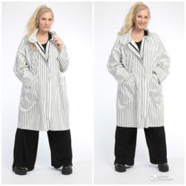 AKH viscose zomer jas apart /stretch /wit/zwart/stretch