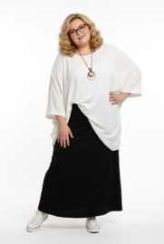 ITALIA MODA viscose tricot rok stretch/zwart 