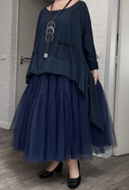 Deep Pink oversized tule rok gevoerd
