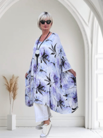 AKH oversized viscose A-lijn tuniek met zakken apart stretch