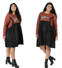 Pomme Rouge viscose A-lijn jurk stretch