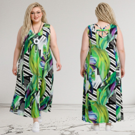 Ophilia viscose A-lijn jurk stretch/stretch