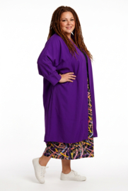 AKH oversized chique A-lijn blazer/vest met zakken apart