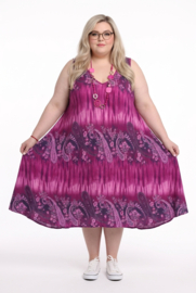 ITALIA  oversized viscose A-lijn jurk /in meerdere kleuren
