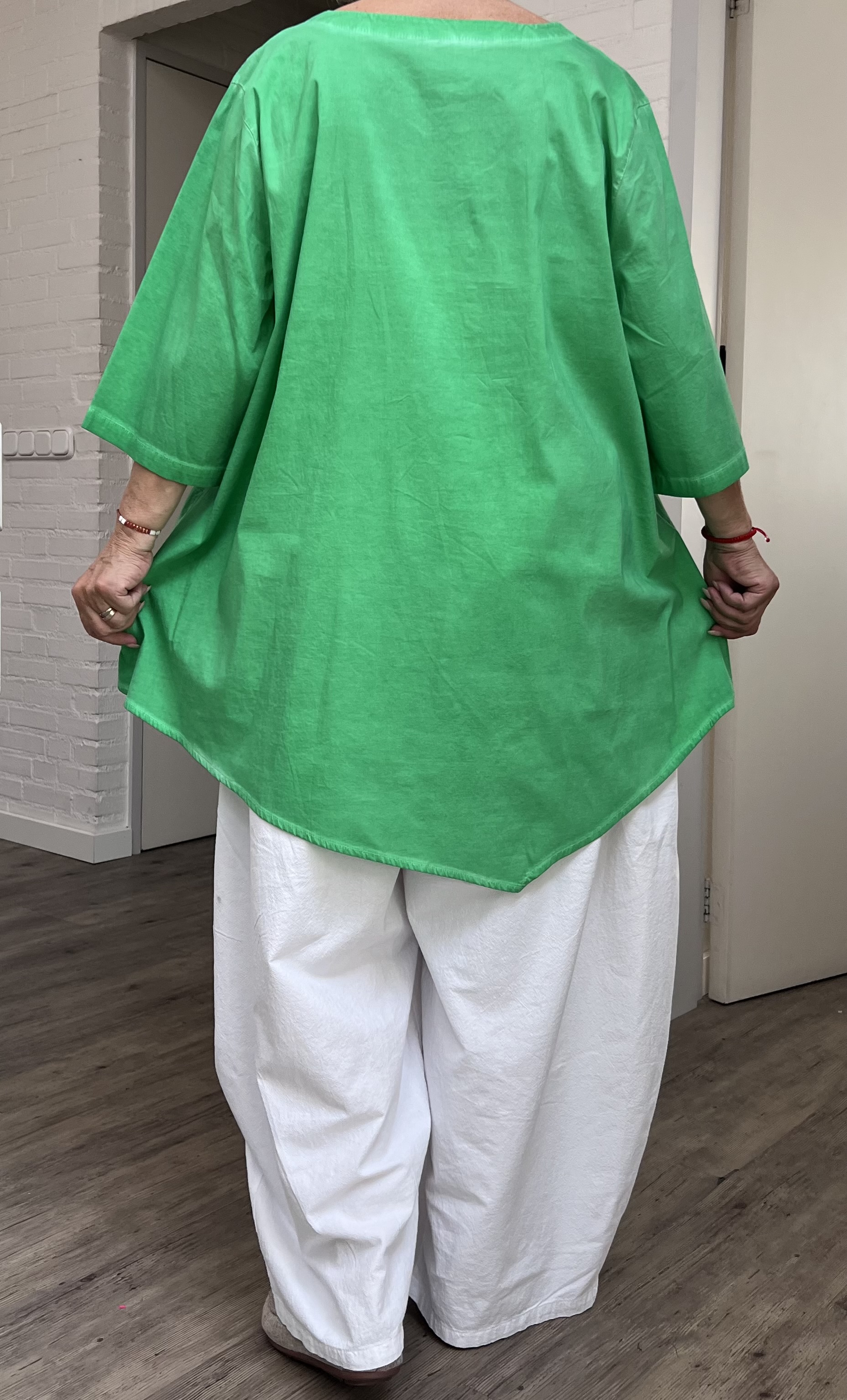 SINNE design.. A- lijn viscose tuniek stretch/in meerdere kleuren