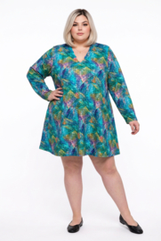 Naveed oversized winter viscose A-lijn jurk/tuniek / stretch/