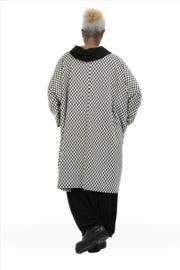 AKH oversized viscose mix ballon jurk apart/tuniek/stretch