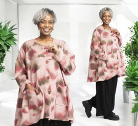 AKH winter oversized acryl/wol blazer/vest apart stretch