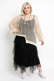 ITALIA katoen oversized zacht  gebreide top