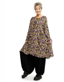 AKH oversized viscose A-lijn tuniek/jurk met zakken apart stretch