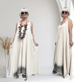 Vincenzo Allocca de modieuze kleuring oversized mouwloze A-lijn jurk apart/stretch