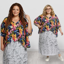 Naveed  oversized viscose jersey top/stretch