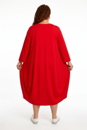 New Jersey viscose ballon jurk stretch
