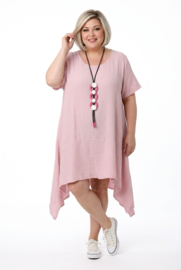 ITALIA MODA oversized mousseline katoen A-lijn tuniek