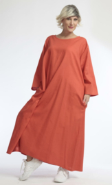 AKH oversized viscose/linnen jurk apart