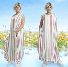 AKH oversized zijde look viscose jurk apart