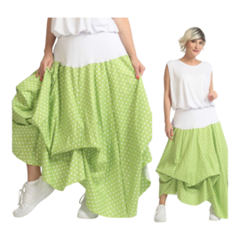 AKH oversized katoen rok met verstelbare plooien