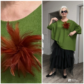 Paris veer decor broche corsage met clip/speld