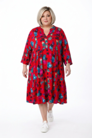 Vincenzo Allocca oversized viscose A-lijn BOHO jurk