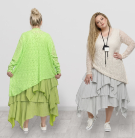 ITALIA MODA  oversized  KANTEN viscose top( veel stretch)/in meerdere kleuren