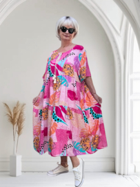 Sissi BOHO viscose A-lijn jurk