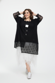 Vincenzo Allocca oversized katoen A-lijn tuniek met KANT /aparte/stretch