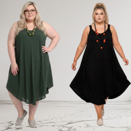 ITALIA MODA  viscose zomer A-lijn jurk/in meerdere kleuren