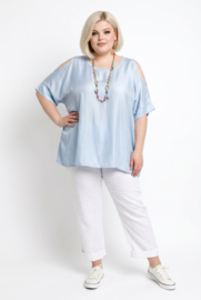 ITALIA oversized viscose blouse/top /in meerdere kleuren