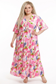 Vincenzo Allocca oversized viscose  BOHO A-lijn jurk apart
