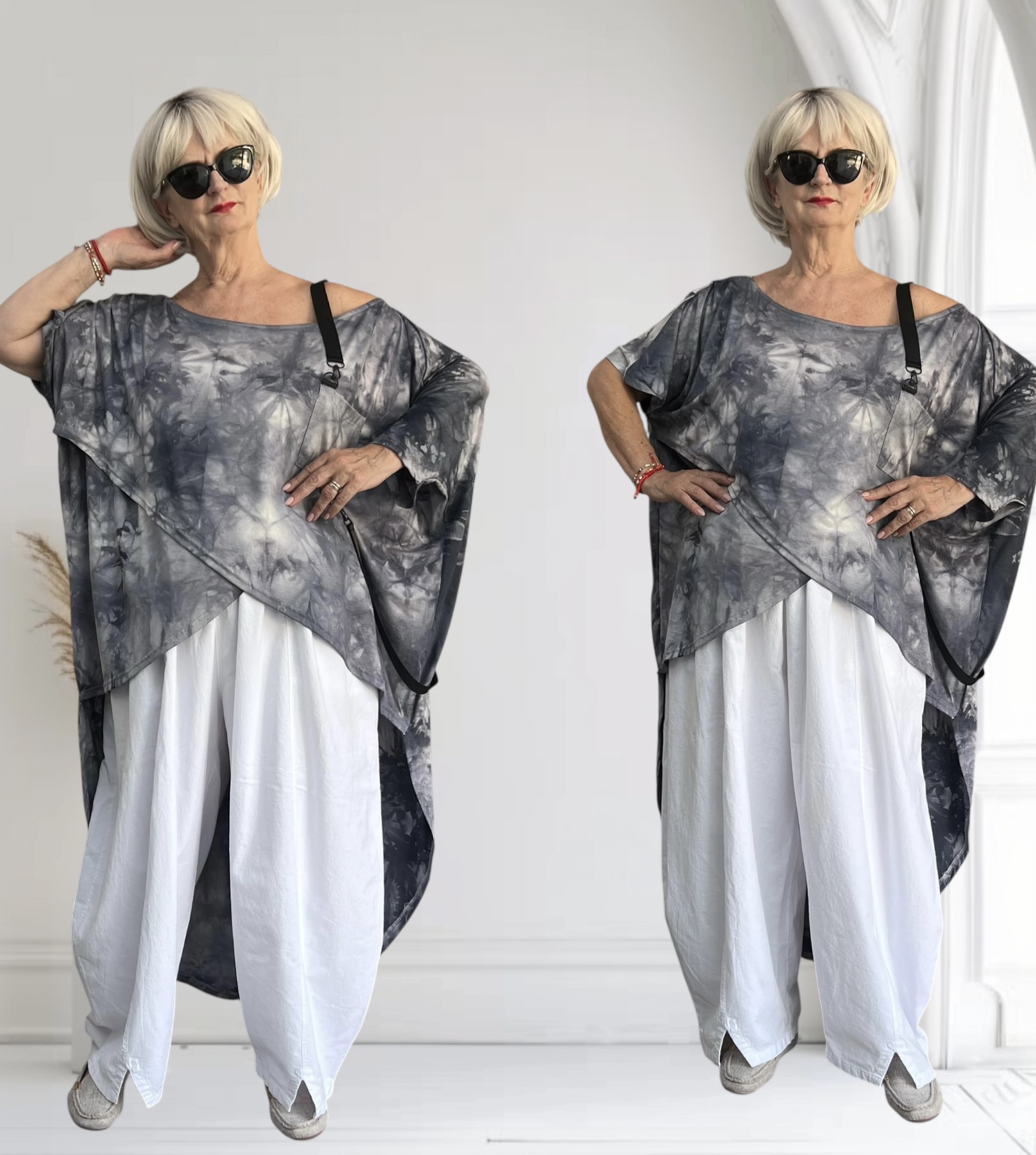 JUST ANGELS viscose A-lijn tuniek /stretch