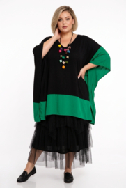 CN-G oversized viscose tuniek zwart