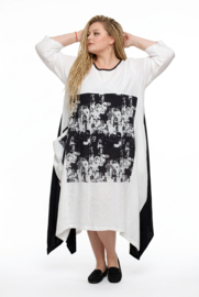 Zedd Plus viscose  A-lijn jurk