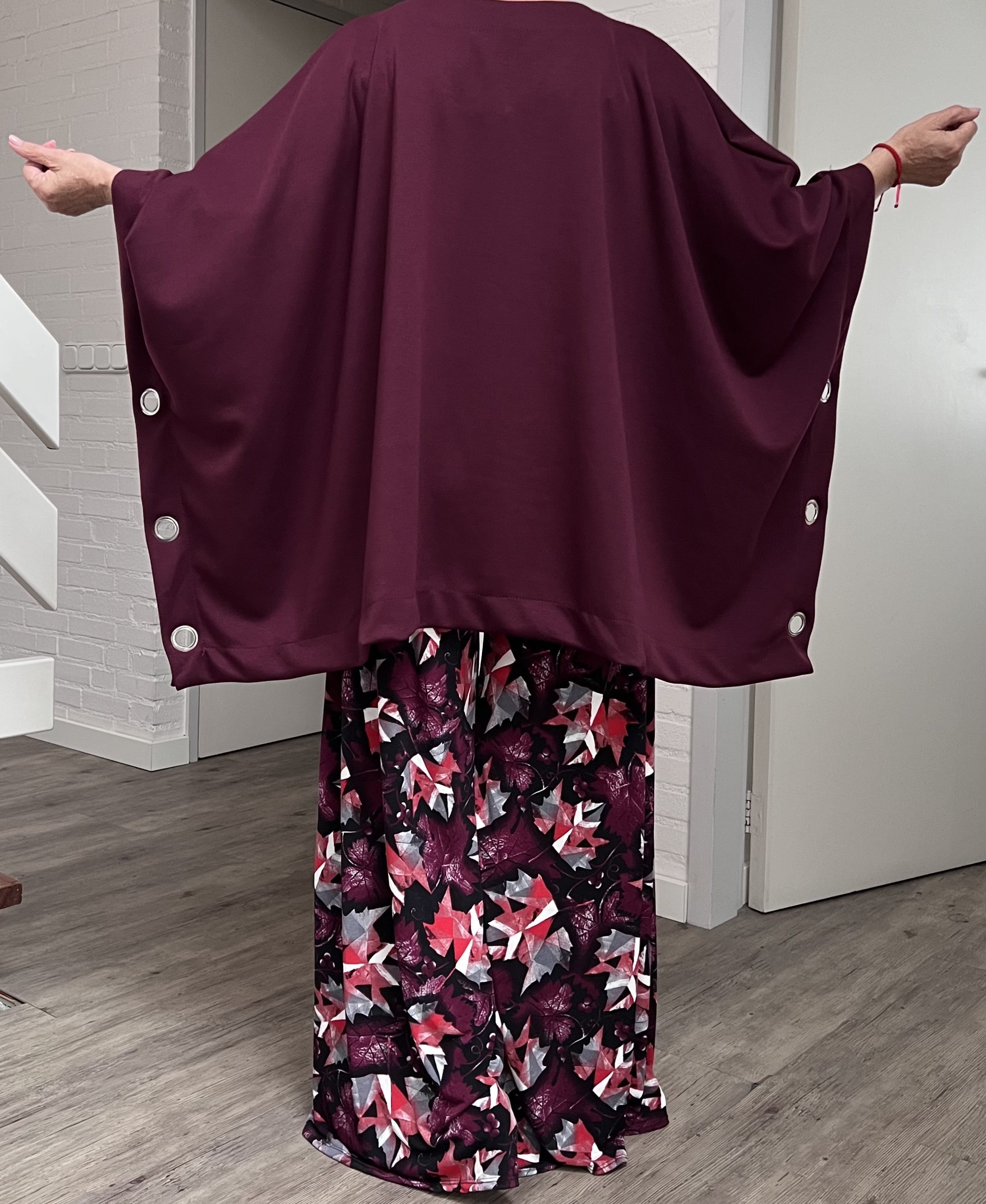 ITALIA MODA  oversized winter katoen tuniek/ poncho stretch /in meerdere kleuren