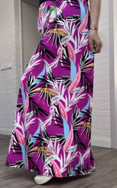 ITALY Mode jersey viscose  wijde broek apart /zeer rekbaar