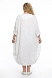 Zedd Plus  ballon jurk /wit/zwart