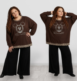 ITALIA MODA oversized viscose A-lijn tuniek stretch/in meerdere kleuren