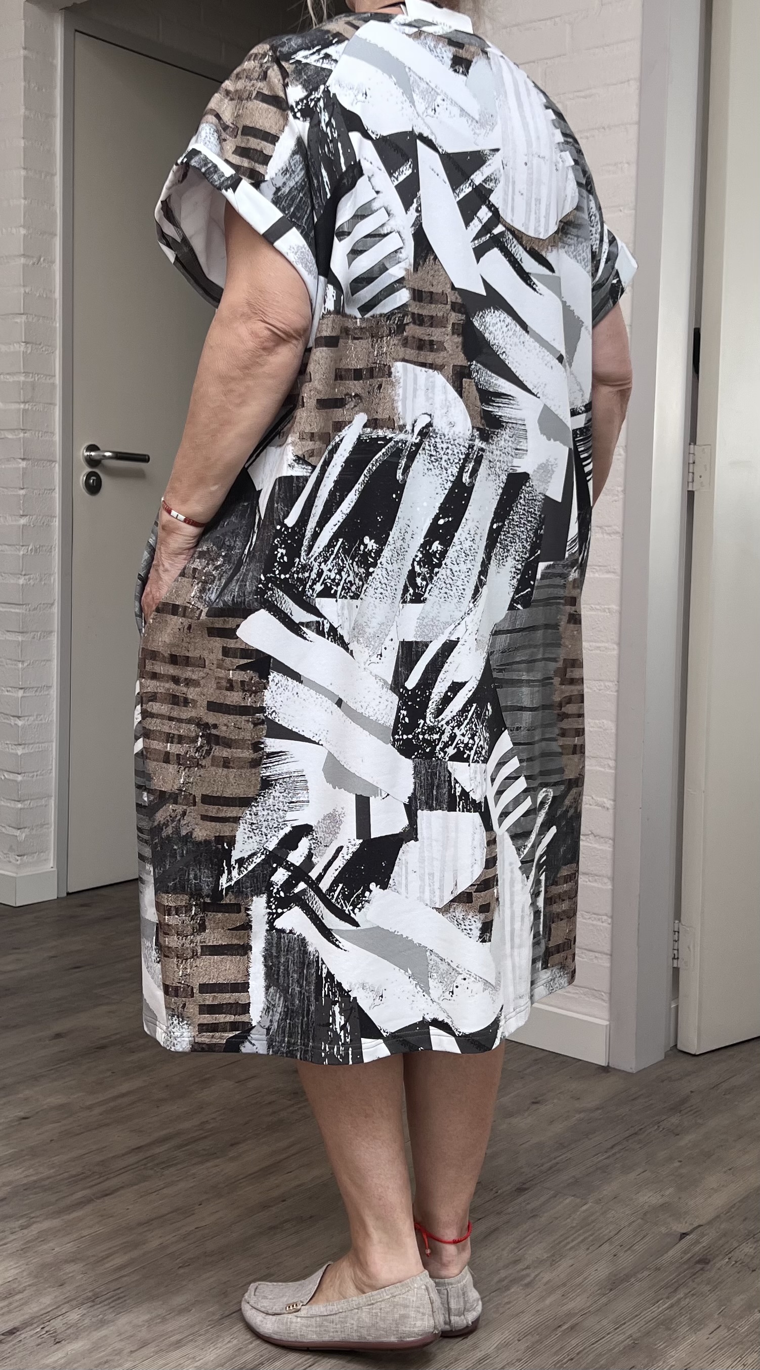 Ophilia katoen jurk  stretch