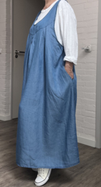 ITALIA MODA oversized tencel A-lijn jurk + katoen top
