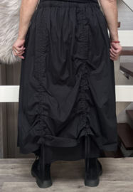 Vincenzo Allocca  oversized katoen dubbele rok zwart /gevoerd met tricot
