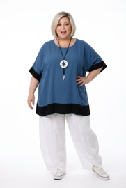 LaBass oversized viscose top/tuniek/niet doorschijnend /in meerdere kleuren