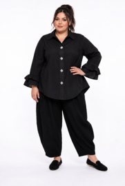 ZETA OTTO oversized katoen A-lijn blouse stretch /in meerdere kleuren