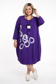 New Jersey viscose ballon jurk stretch