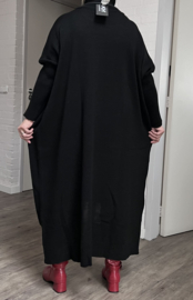 AKH oversized gebreide tuniek/jurk  apart stretch