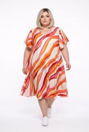 Naveed oversized viscose A-lijn jurk
