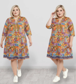 One Summer katoen A-lijn jurk