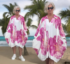 Vincenzo Allocca oversized viscose ballon tuniek met zakken